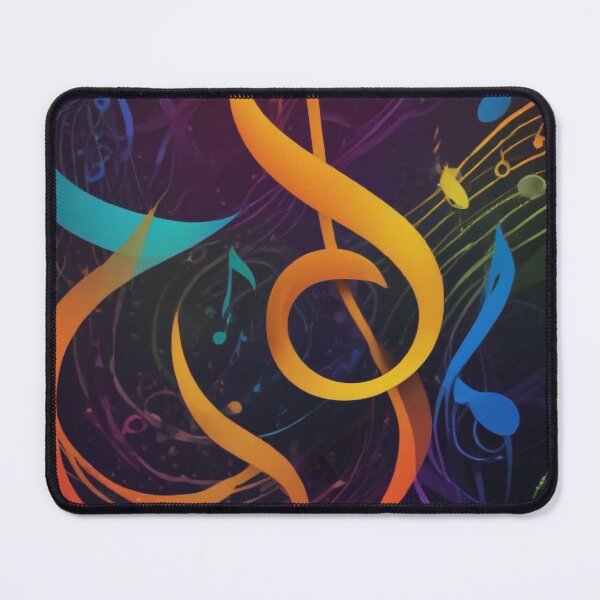 Item preview, Musical notes flowing pattern print design designed and sold by Anshu3813.