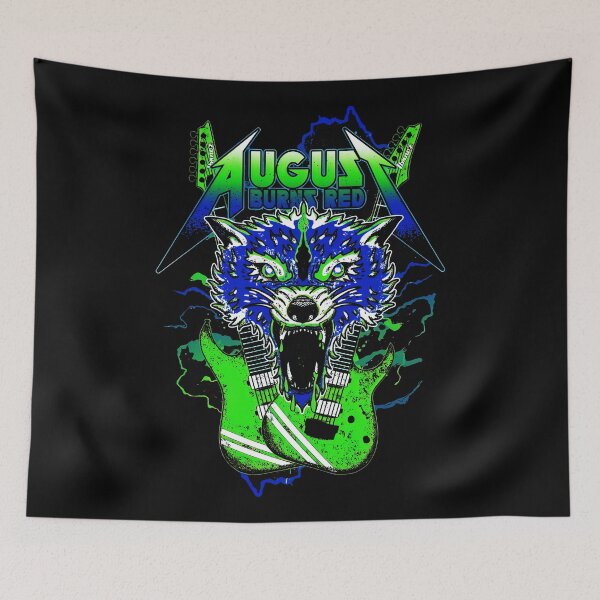Item preview, blue wolves guitar designed and sold by Tionswerever457.