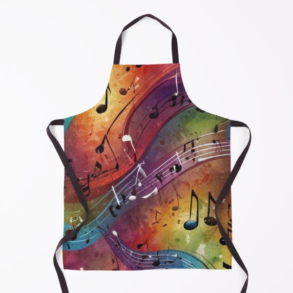 Item preview, Musical notes flowing pattern print design designed and sold by Anshu3813.