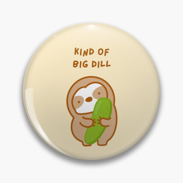 Item preview, Big Deal Dill Pickle Sloth designed and sold by theslothinme.