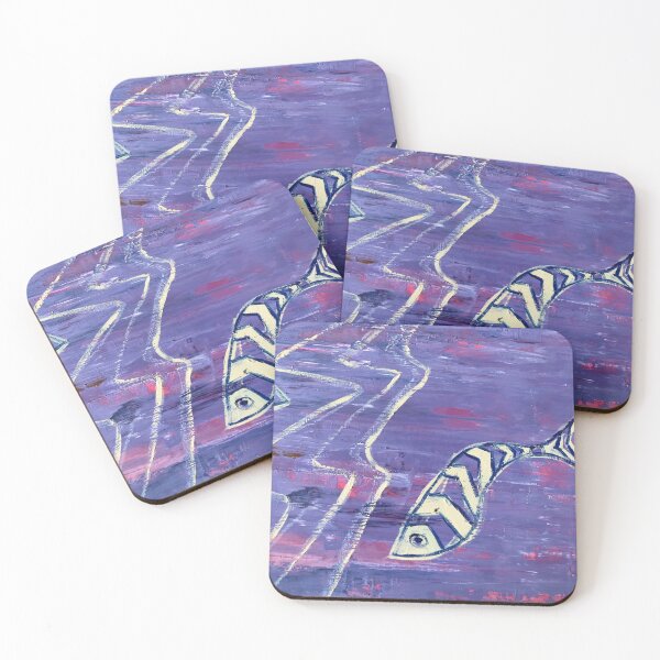 Item preview, Purple fish designed and sold by BeeTartprints.
