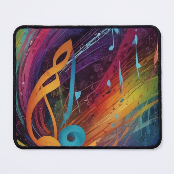 Item preview, Musical notes flowing pattern print design  designed and sold by Anshu3813.