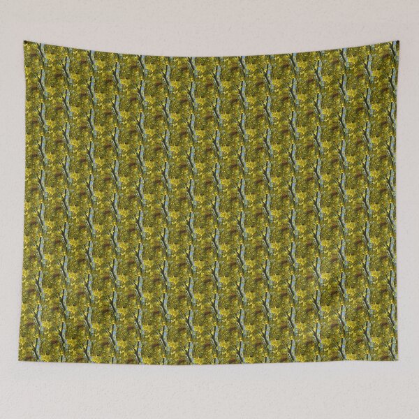 Item preview, Palo Verde Tree Blooming Yellow with Monarch Butterfly designed and sold by JoyousArt4u.