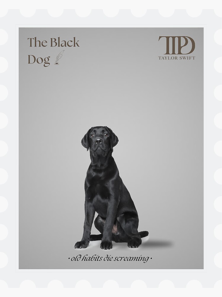 The Black Dog Taylor Swift TTPD sticker | Sticker