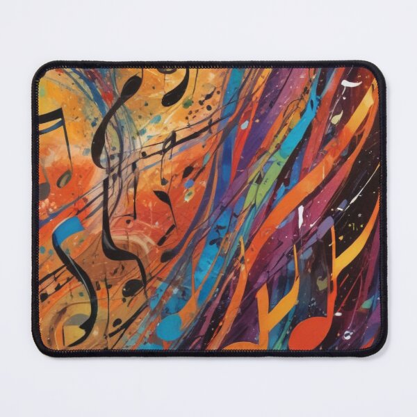 Item preview, Musical notes flowing pattern print design  designed and sold by Anshu3813.