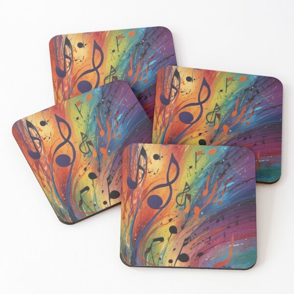 Item preview, Musical notes flowing pattern print design  designed and sold by Anshu3813.