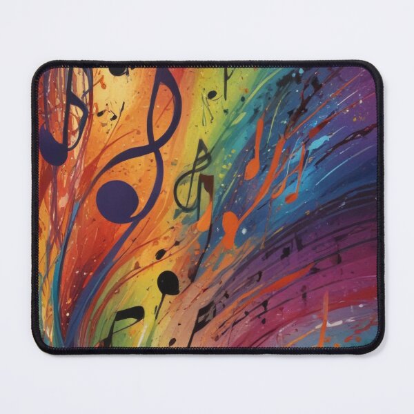 Item preview, Musical notes flowing pattern print design  designed and sold by Anshu3813.