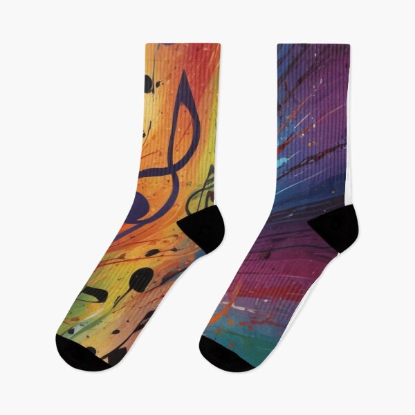 Item preview, Musical notes flowing pattern print design  designed and sold by Anshu3813.