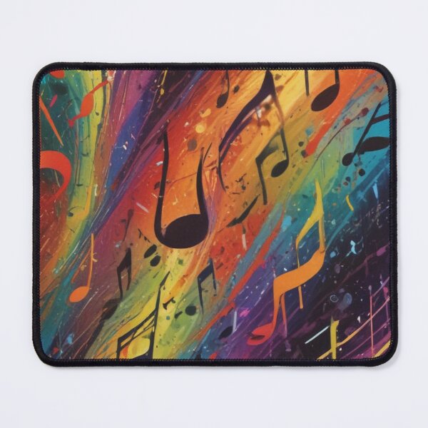 Item preview, Musical notes flowing pattern print design  designed and sold by Anshu3813.