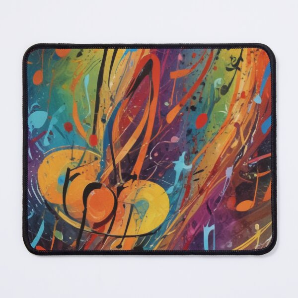 Item preview, Musical notes flowing pattern print design designed and sold by Anshu3813.