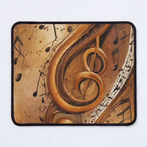 Item preview, Musical notes flowing pattern print design  designed and sold by Anshu3813.