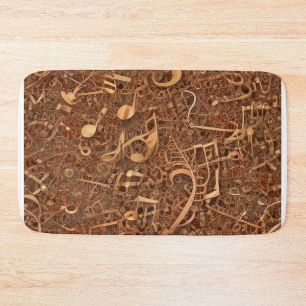 Item preview, Musical notes flowing pattern print design  designed and sold by Anshu3813.