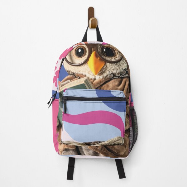 Item preview, funny owl reading a book designed and sold by Mauswohn.