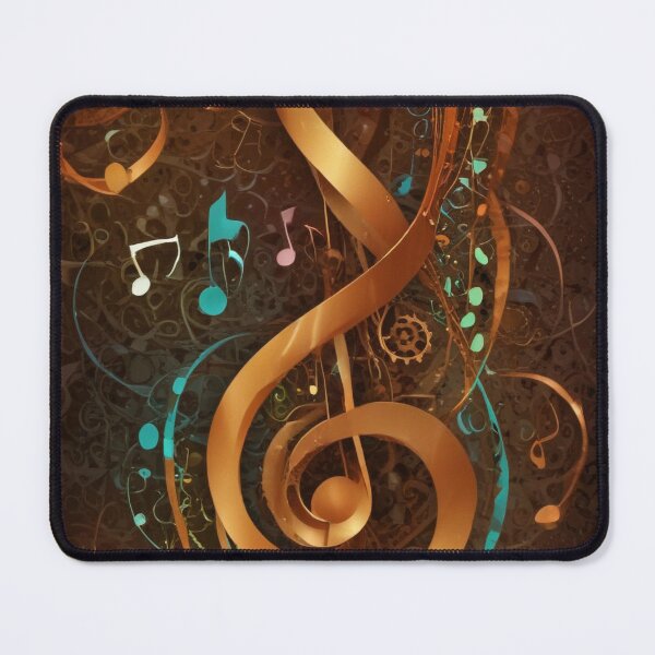 Item preview, Musical notes flowing pattern print design designed and sold by Anshu3813.