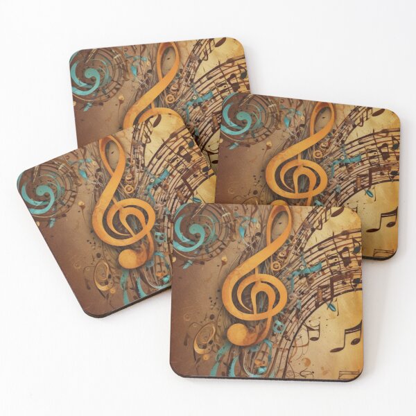 Item preview, Musical notes flowing pattern print design  designed and sold by Anshu3813.