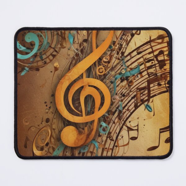 Item preview, Musical notes flowing pattern print design  designed and sold by Anshu3813.