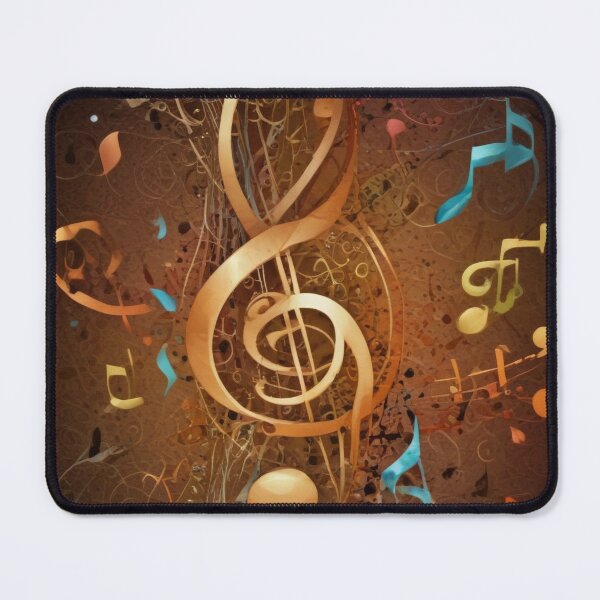Item preview, Musical notes flowing pattern print design designed and sold by Anshu3813.