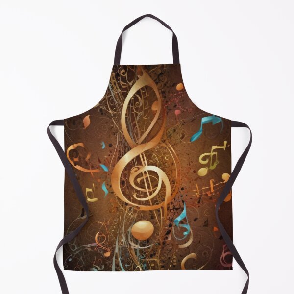 Item preview, Musical notes flowing pattern print design designed and sold by Anshu3813.