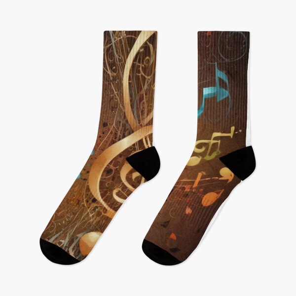 Item preview, Musical notes flowing pattern print design designed and sold by Anshu3813.