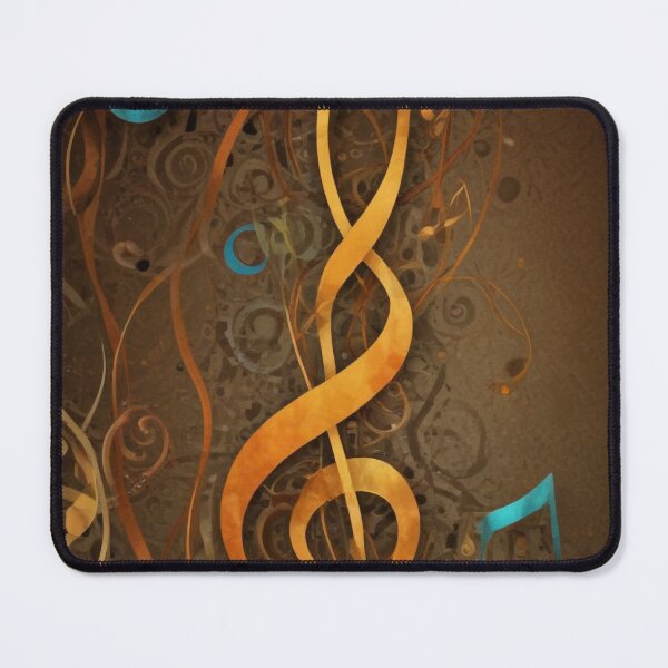 Item preview, Musical notes flowing pattern print design  designed and sold by Anshu3813.