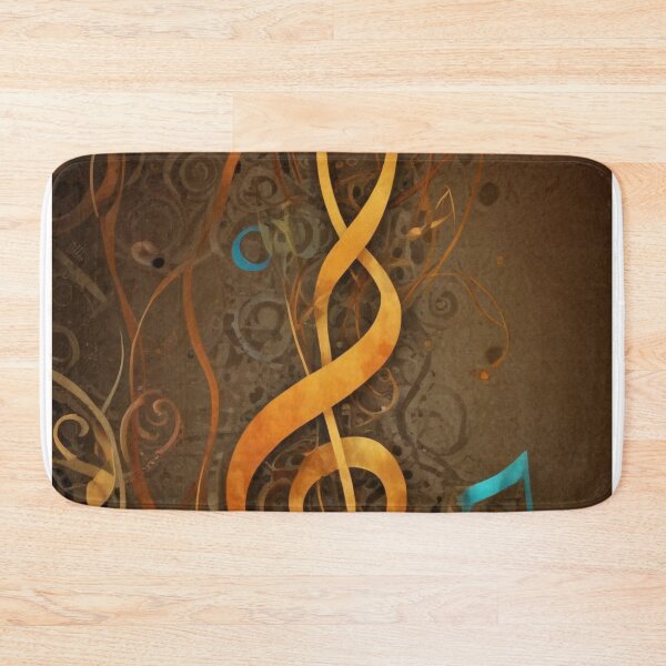 Item preview, Musical notes flowing pattern print design  designed and sold by Anshu3813.
