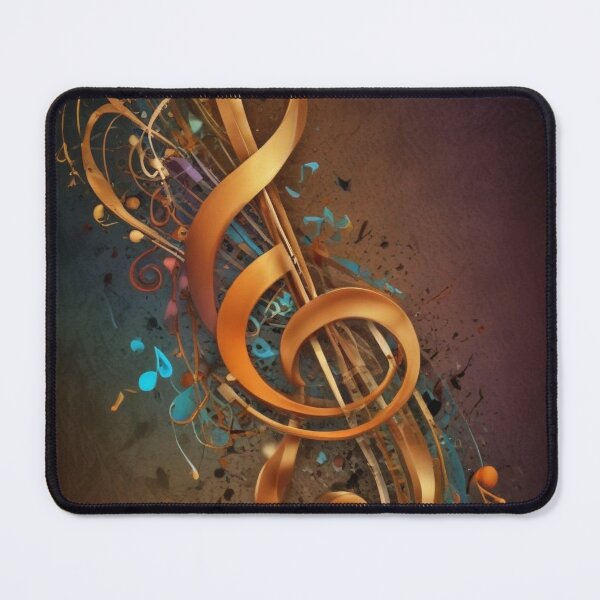 Item preview, Musical notes flowing pattern print design  designed and sold by Anshu3813.