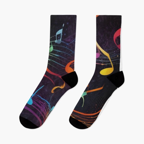 Item preview, Musical notes flowing pattern print design  designed and sold by Anshu3813.
