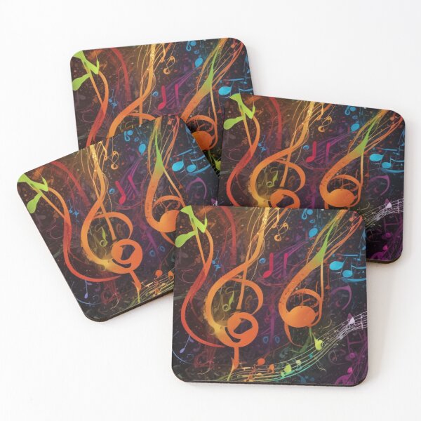 Item preview, Musical notes flowing pattern print design  designed and sold by Anshu3813.