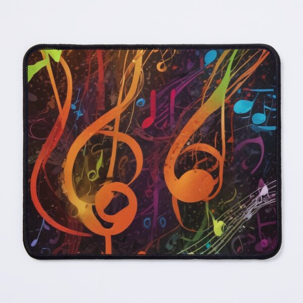 Item preview, Musical notes flowing pattern print design  designed and sold by Anshu3813.