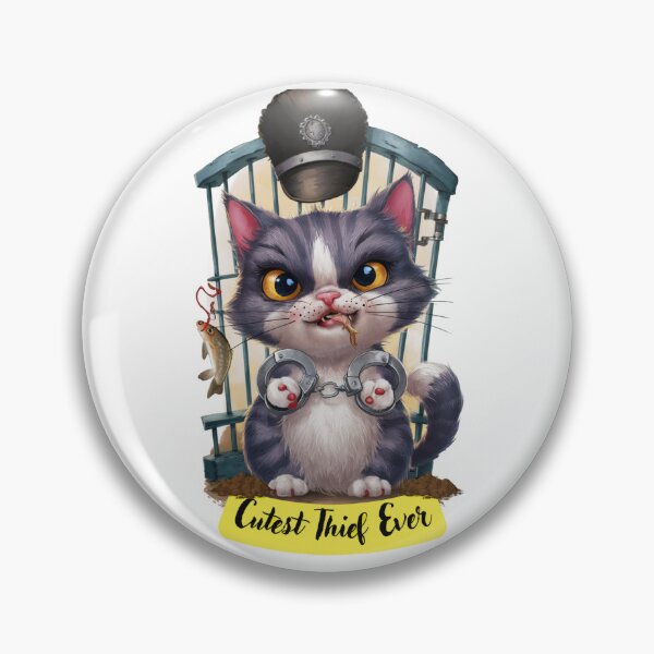 Item preview, Cutest Thief Ever -Feline Fish Thief- Classic  designed and sold by @Lavanya .