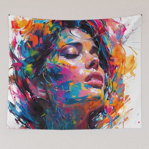 Item preview, Colorful and Empowering Women's Portrait designed and sold by artsake4.
