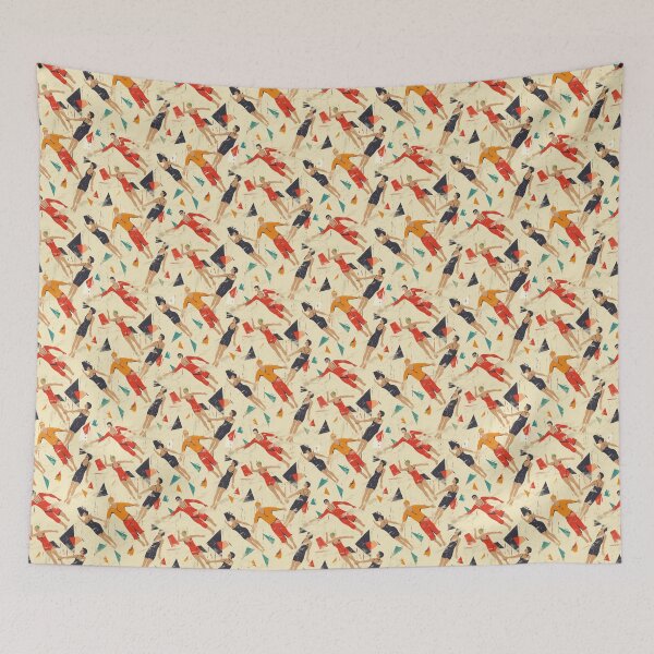 Item preview, Synchronized Swimmers Retro Pattern designed and sold by palmyst.