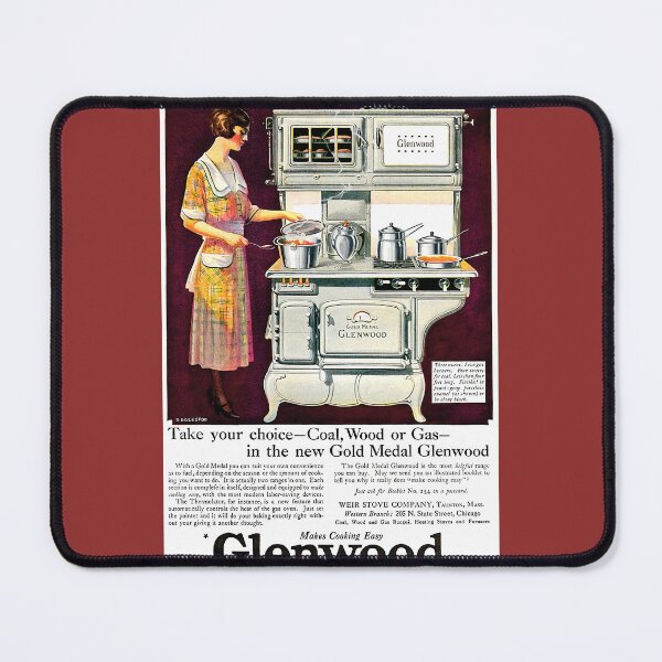 Item preview, Glenwood, Makes Cooking Easy, 3 Ovens, 5 Gas Burners, 1922 Ad designed and sold by zeeposter.