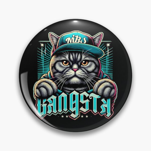Item preview, BKH British Shorthair Cat Tabby Gangsta Gangster Gift designed and sold by Pineapple-Tree.