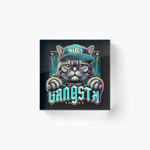 Item preview, BKH British Shorthair Cat Tabby Gangsta Gangster Gift designed and sold by Pineapple-Tree.