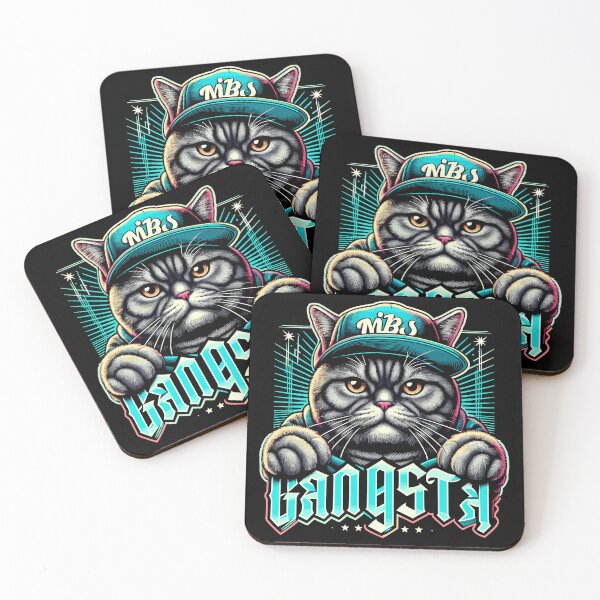 Item preview, BKH British Shorthair Cat Tabby Gangsta Gangster Gift designed and sold by Pineapple-Tree.