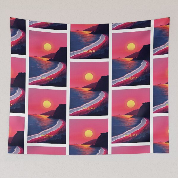 Item preview, Red Beach Radiance: Greece designed and sold by NeuralVibe.