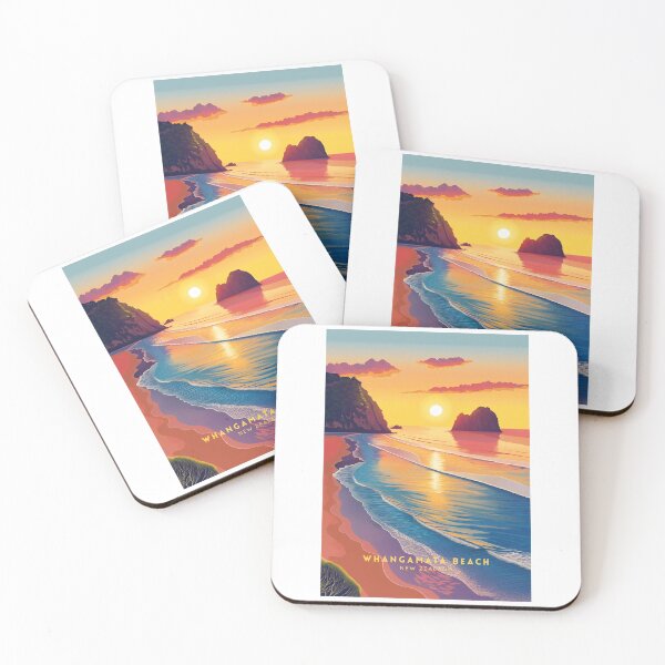 Item preview, Whangamata Beach Waves: New Zealand designed and sold by NeuralVibe.