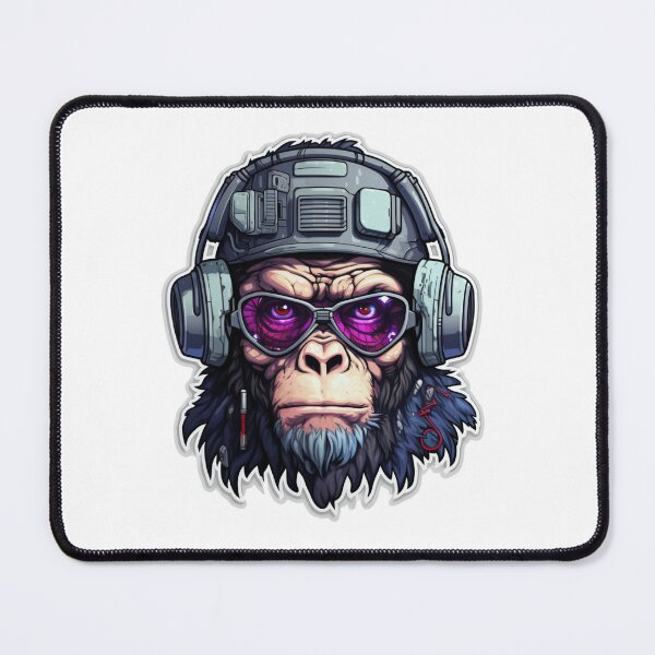 Item preview, Cyber Monkey // Monkey // cool animal // Cyber Animal // Future animal art // Animal Warrior // Animal cute art designed and sold by SMARTKIT  DESIGNAGENCY.