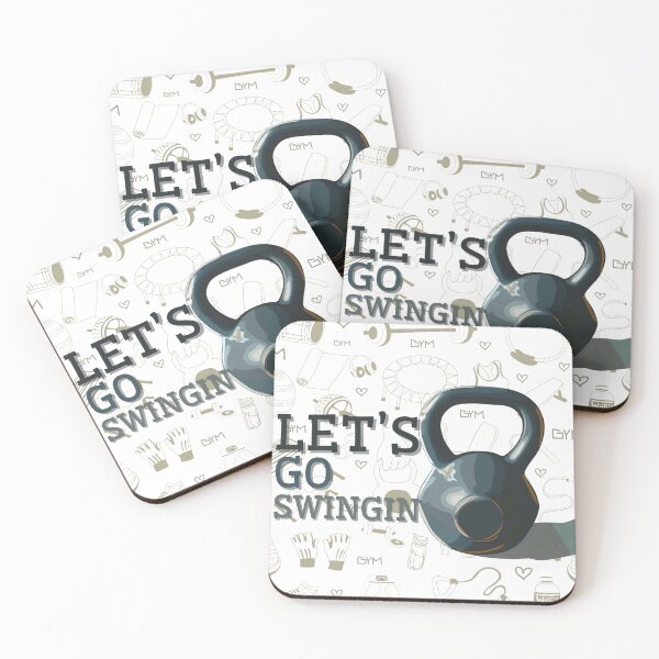 Item preview, Let's go swingin kettlebell designed and sold by QueerPenguin.