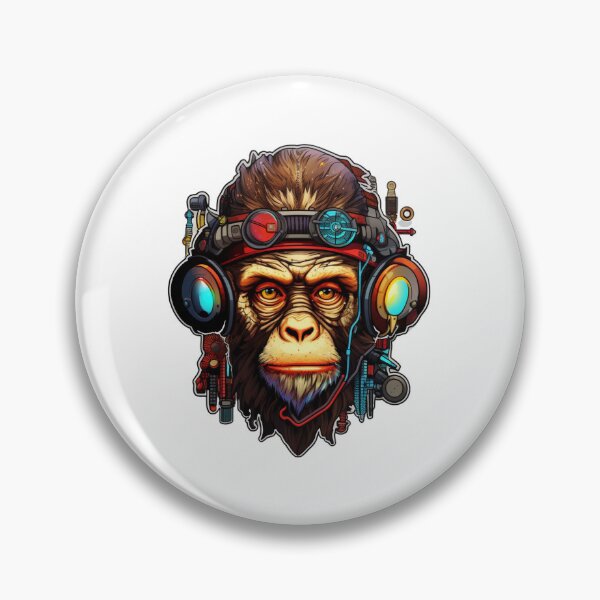 Item preview, Cyber Monkey // Monkey // cool animal // Cyber Animal // Future animal art // Animal Warrior // Animal cute art designed and sold by SMARTKIT  DESIGNAGENCY.