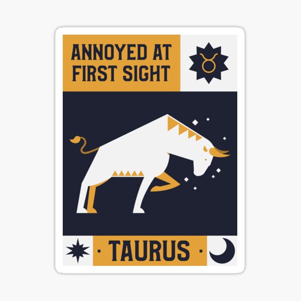 Item preview, Taurus Zodiac Funny Design designed and sold by ThreadmyCanvas.