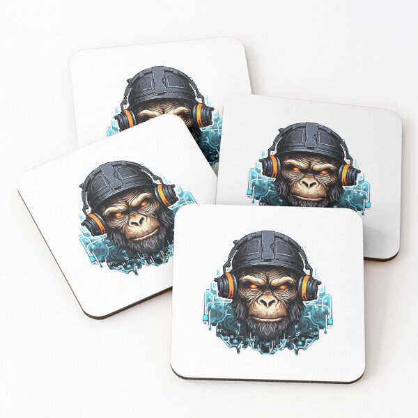 Item preview, Cyber Monkey // Monkey // cool animal // Cyber Animal // Future animal art // Animal Warrior // Animal cute art designed and sold by SMARTKIT  DESIGNAGENCY.