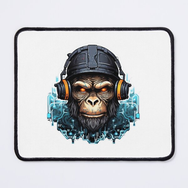 Item preview, Cyber Monkey // Monkey // cool animal // Cyber Animal // Future animal art // Animal Warrior // Animal cute art designed and sold by SMARTKIT  DESIGNAGENCY.