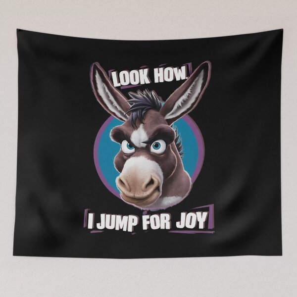 Item preview, LOOK HOW I JUMP FOR JOY, GRUMPY DONKEY  designed and sold by justyna-s28.