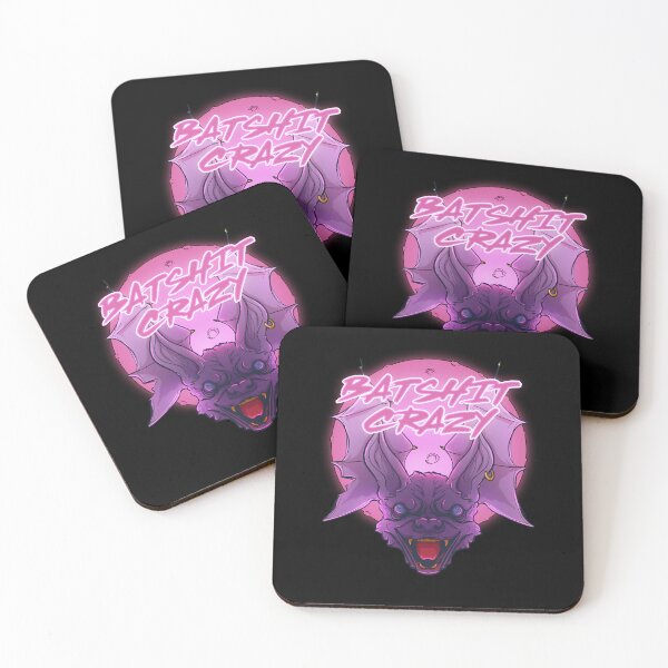Item preview, BatShit Crazy Bat Animal Night Moon designed and sold by PVSKI.