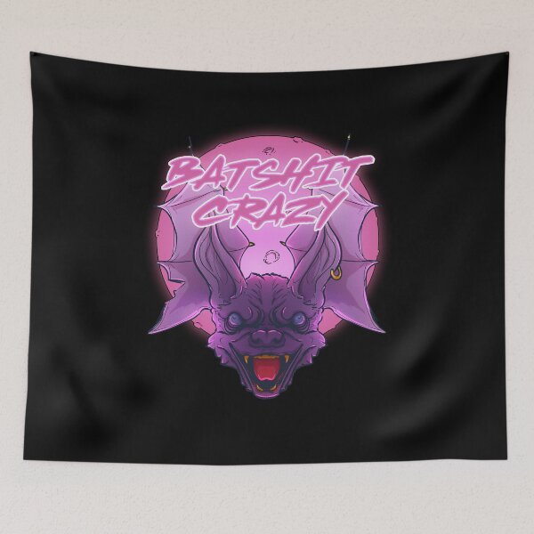 Item preview, BatShit Crazy Bat Animal Night Moon designed and sold by PVSKI.