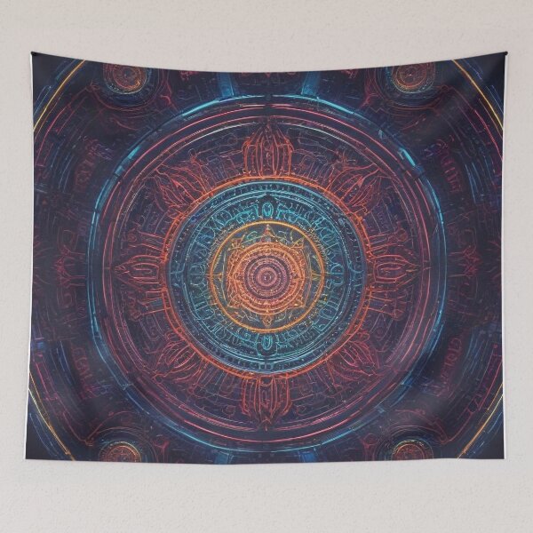 Item preview, mandala and chakra meditation pattern print design  designed and sold by Anshu3813.