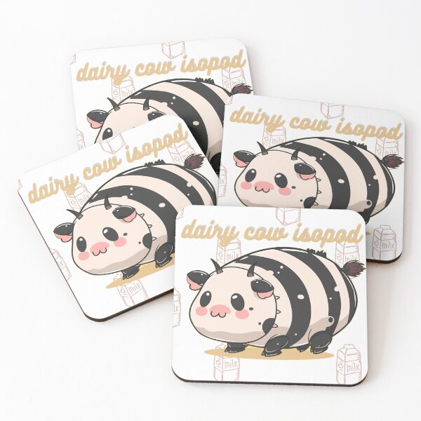 Item preview, dairy cow isopod kawaii designed and sold by QueerPenguin.