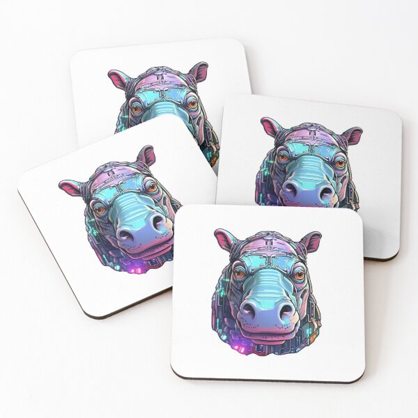 Item preview, Cyber Hippo // Hippo // cool animal // Cyber Animal // Future animal art // Animal Warrior // Animal cute art designed and sold by SMARTKIT  DESIGNAGENCY.
